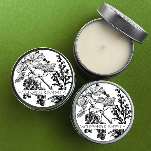 ABSINTHE BLACK CURRANT NATURAL SOY CANDLE TIN - Picture 4 of 4